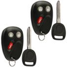 Controle remoto de entrada sem chave Key Fob com chave de ignição para Chevy