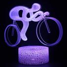 Controle remoto de toque colorido LED 3D para atletas de ciclismo noturno