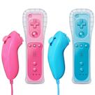 Controle Remoto FASIGO para Wii/Wii U, kit com 2 unidades, rosa e azul
