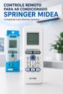 Controle Remoto LE7295 Ar Condicionado Springer Midea LCD Com Timer