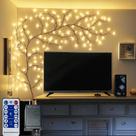 Controle remoto Lighted Willow Vine Lituplife de 8 pés e 144 LED Controle remoto Lighted Willow Vine Lituplife de 8 pés e 144 LED