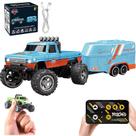Controle remoto Mini Monster Truck em escala 1:64 com luzes