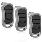 Controle Remoto para Abridor de Porta de Garagem Aooashet G3T-BX, 3 Botões, Kit com 3 Unidades