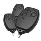 Controle remoto rossi hcs original 433mhz rolling code preto black kit 3 peças