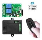 Controle Remoto Sem Fio Acionamento Rele 2 Canais 110v 220v