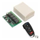 Controle Remoto Sem Fio Acionamento Rele 4 Canais 5v 12v 24v