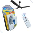 Controle Remoto + Suporde Universal Completo Para Ventilador De Teto e Luz Com Receptor Qualitronix
