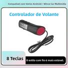 Controle Remoto Universal De 8 Botões Para Volante De Carro Para Rádio, Música, Telefone, DVD E