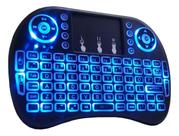 Controle Remoto Universal Sem Fio Mini Keyboard Ps3/tv/pc Cor do mouse Única Cor do teclado Preto