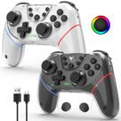 Controle Sem Fio AceGamer Stinto Pro Pacote com 2 Unidades e Pegada RGB