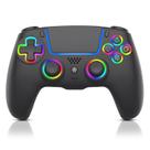Controle sem fio ADHJIE para PS5 com LED RGB e vibração turbo