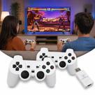 Controle Sem Fio Bluetooth Duplo para Celular Android Smart TV PC Receptor USB 2.4GHz Gamepad Branco Recarregável Alta Precisão