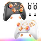 Controle sem fio para PC FAHJYXOM com iluminação RGB, kit com 2 unidades Controle sem fio para PC FAHJYXOM com iluminação RGB, kit com 2 unidades