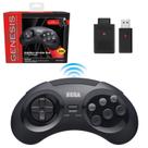 Controle Sem Fio Retro-Bit Sega Genesis 2,4 GHz - Preto