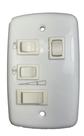 Controle Ventilador De Teto 4x2 Com Capacitor 220v 2 Lâmpadas