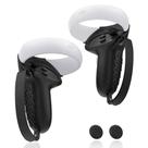 Controller Grip AMZDM para Oculus Meta Quest 2 Black 1 par