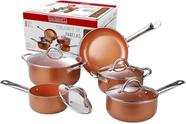 Conunto panelas inducao zahtar do 5 pecas hauskraft ceramica broze Conunto panelas inducao zahtar do 5 pecas hauskraft ceramica broze