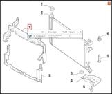 Convergedor Superior Radiador Fiat Mobi
