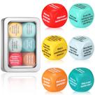 Conversation Cube Simgoing Back to School, 6 unidades com caixa de lata