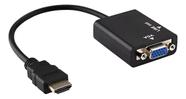 Conversor Adaptador De Vídeo Hdmi Macho Para Vga Femea KAP-V079