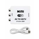 Conversor AV para HDMI FY Entrada RCA para HDMI Áudio e Vídeo Full HD 1080p Adaptador Mini Upscaler Branco