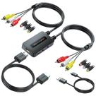 Conversor AV para HDMI Knisopec de porta dupla RCA para HDMI Conversor AV para HDMI Knisopec de porta dupla RCA para HDMI