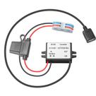 Conversor Buck MZHOU 10-90V para 5V 3A MAX USB 15W com fusível IP67