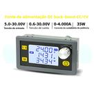 Conversor DC-DC Ajustável Buck-Boost 5.0-30V Para 0.6-30V 0-4A Módulo De Fonte De Alimentação