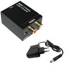 Conversor de Áudio Toslink Digital para Analógico - Óptico e Coaxial para RCA