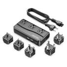 Conversor de Energia BESTEK 250W - 3 Tomadas + 4 Portas USB (220V para 110V)