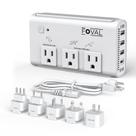 Conversor de energia FOVAL 220V para 110V 2000W USB-C de 4 portas