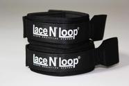 Conversor de luva de boxe Lace N Loop Straps com cadarço preto