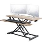 Conversor de mesa VIVO K Series DESK-V036KP 91cm Madeira recuperada Conversor de mesa VIVO K Series DESK-V036KP 91cm Madeira recuperada