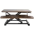 Conversor de mesa VIVO K Series Vintage Wood 71 cm Rústico Marrom