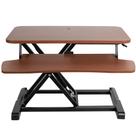 Conversor de mesa VIVO Série K 66 cm de altura em nogueira escura Conversor de mesa VIVO Série K 66 cm de altura em nogueira escura