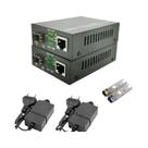 Conversor De Mídia Óptica Gigabit 1 Porta SFP Para 1 RJ45 Ethernet 10/100/1000M