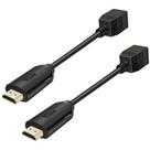 Conversor de rede Ethernet HDMI para RJ45 2 portas 60m 1080p