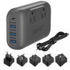 Conversor de tensão SOKOO 230W 100-220V a 110V com USB cinza