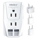 Conversor de tensão TryAce 2000W 220V a 110V com 2 USB e plugues