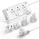 Conversor de Voltagem TREVOLTY 2000W Adaptador de Viagem dos EUA para a Europa