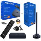 Conversor Digital Aquário com Antena Interna HDTV 1080p Full HD Kit Completo DTV9000 DTV100P
