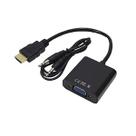 Conversor HDMI Macho x VGA Femea c/ áudio 20cm TBLACK Conversor HDMI Macho x VGA Femea c/ áudio 20cm TBLACK