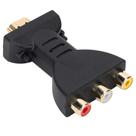 Conversor HDMI para RGB RCA 1080P Adaptador Áudio Vídeo