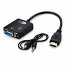 Conversor HDMI para VGA FY-42 com Áudio 1080p Full HD Plug & Play Alta Qualidade