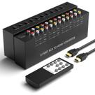 Conversor RCA para HDMI de 8 portas compatível com Arector 1080P