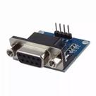 Conversor RS232 TTL MAX3232 Serial DB9 Fêmea - Módulo Bidirecional