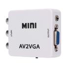 Conversor VGA para vídeo, adaptador composto para VGA, branco