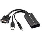 Conversor vga x hdmi c audio full hd