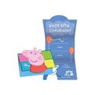Convite Peppa Pig 8 Un - Regina