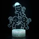 Cookies de luz noturna LED 3D Run Kingdoms Color Changing